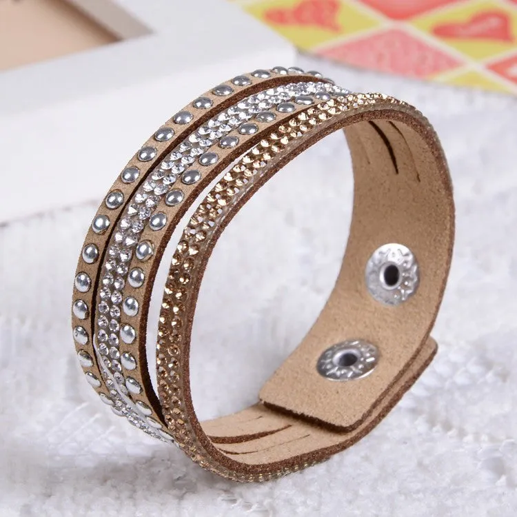 New Unisex Multilayer Leather Bracelet Christmas Gift Charm Bracelets Vintage Jewelry For Women