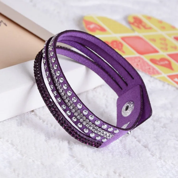 New Unisex Multilayer Leather Bracelet Christmas Gift Charm Bracelets Vintage Jewelry For Women
