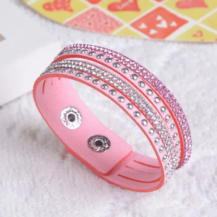 New Unisex Multilayer Leather Bracelet Christmas Gift Charm Bracelets Vintage Jewelry For Women