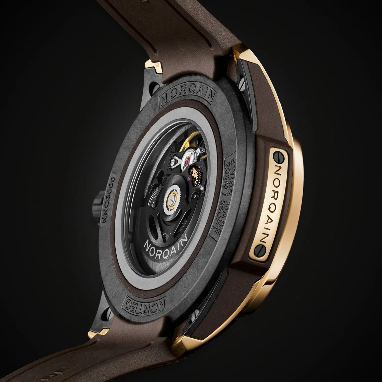 NORQAIN Independence Wild One Skeleton Gold Automatic – NNQ3000GGN1AS/N001/3W1NR.20GG