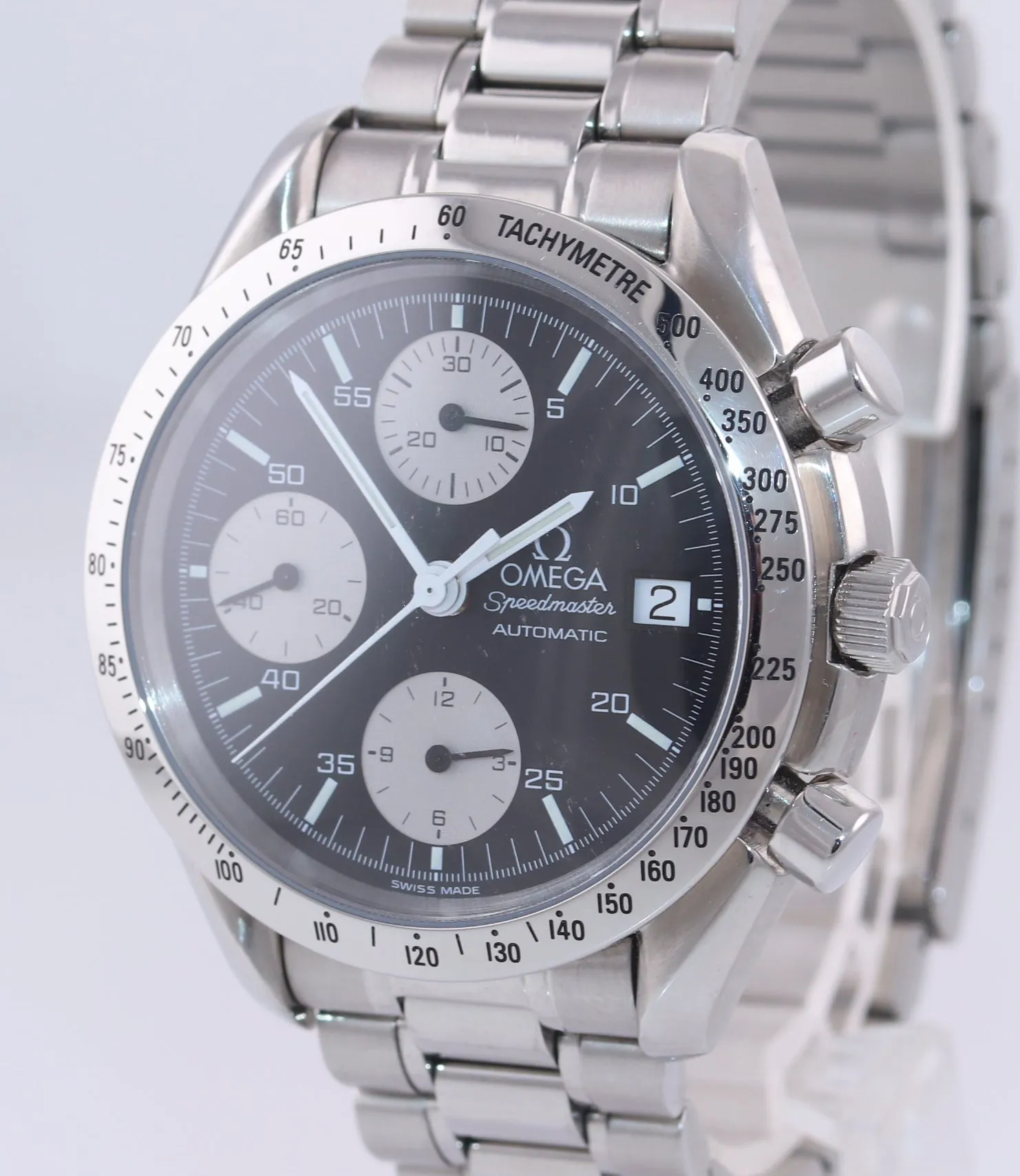 Omega Speedmaster Date Chronograph 3511.50 39mm Steel Panda Dial Watch