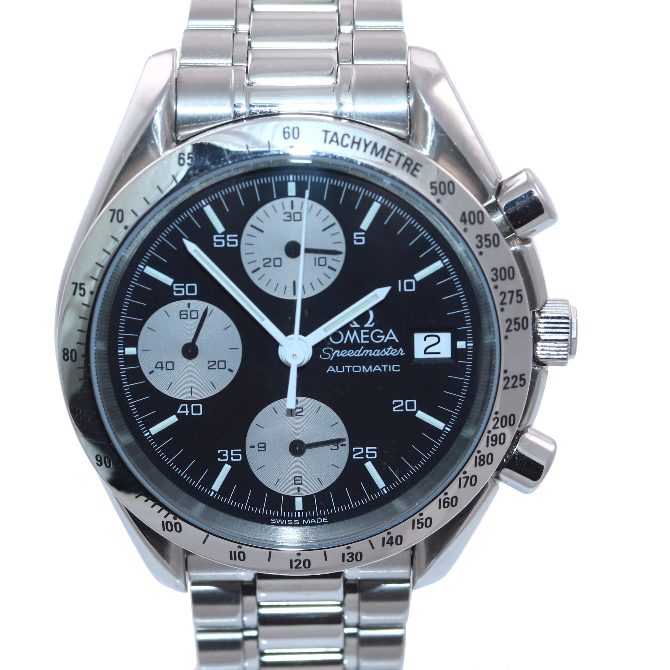 Omega Speedmaster Date Chronograph 3511.50 39mm Steel Panda Dial Watch