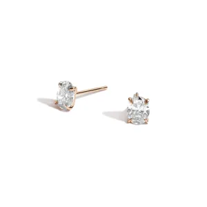 Oval Diamond Earrings