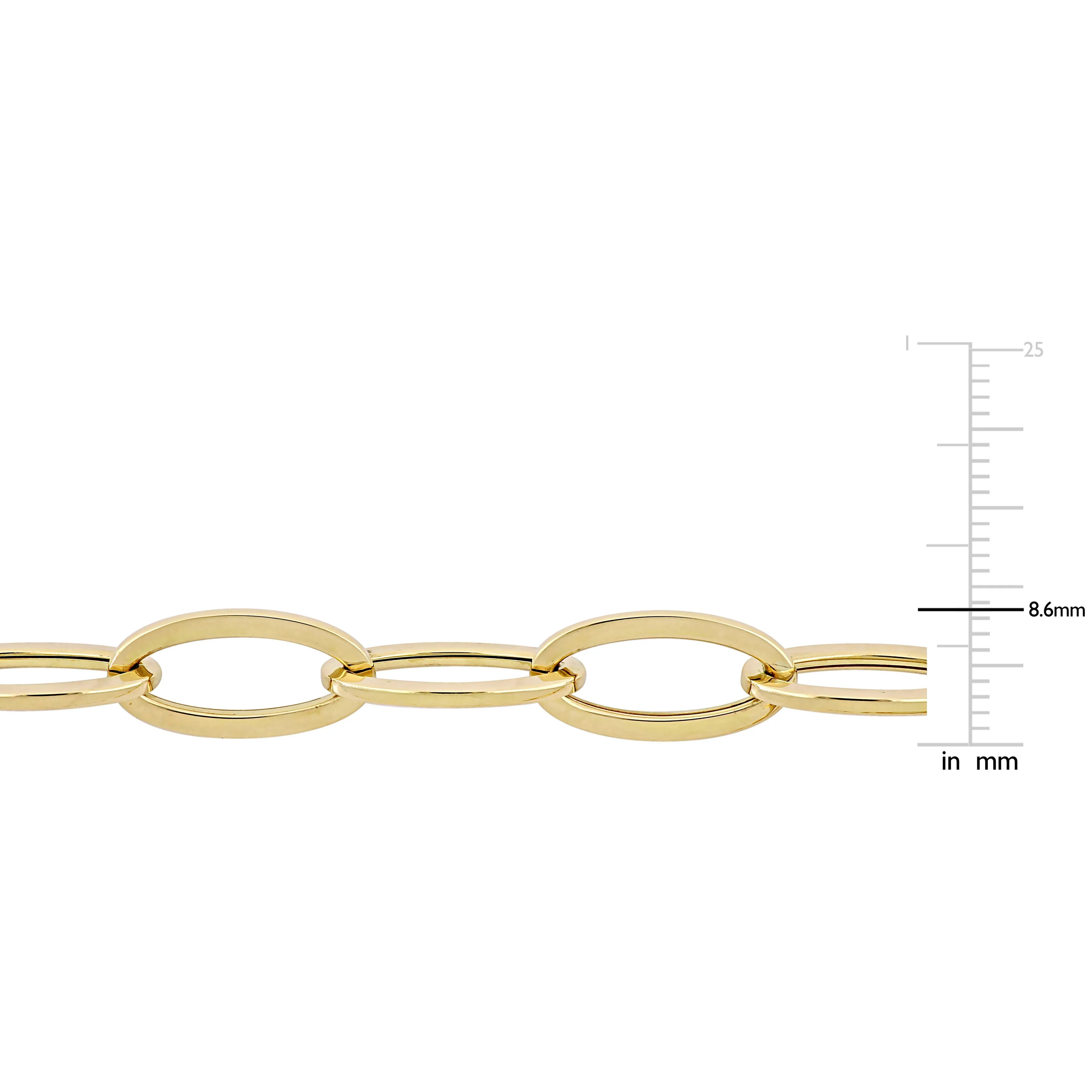 Oval Link Necklace 18K, 24.5 inch
