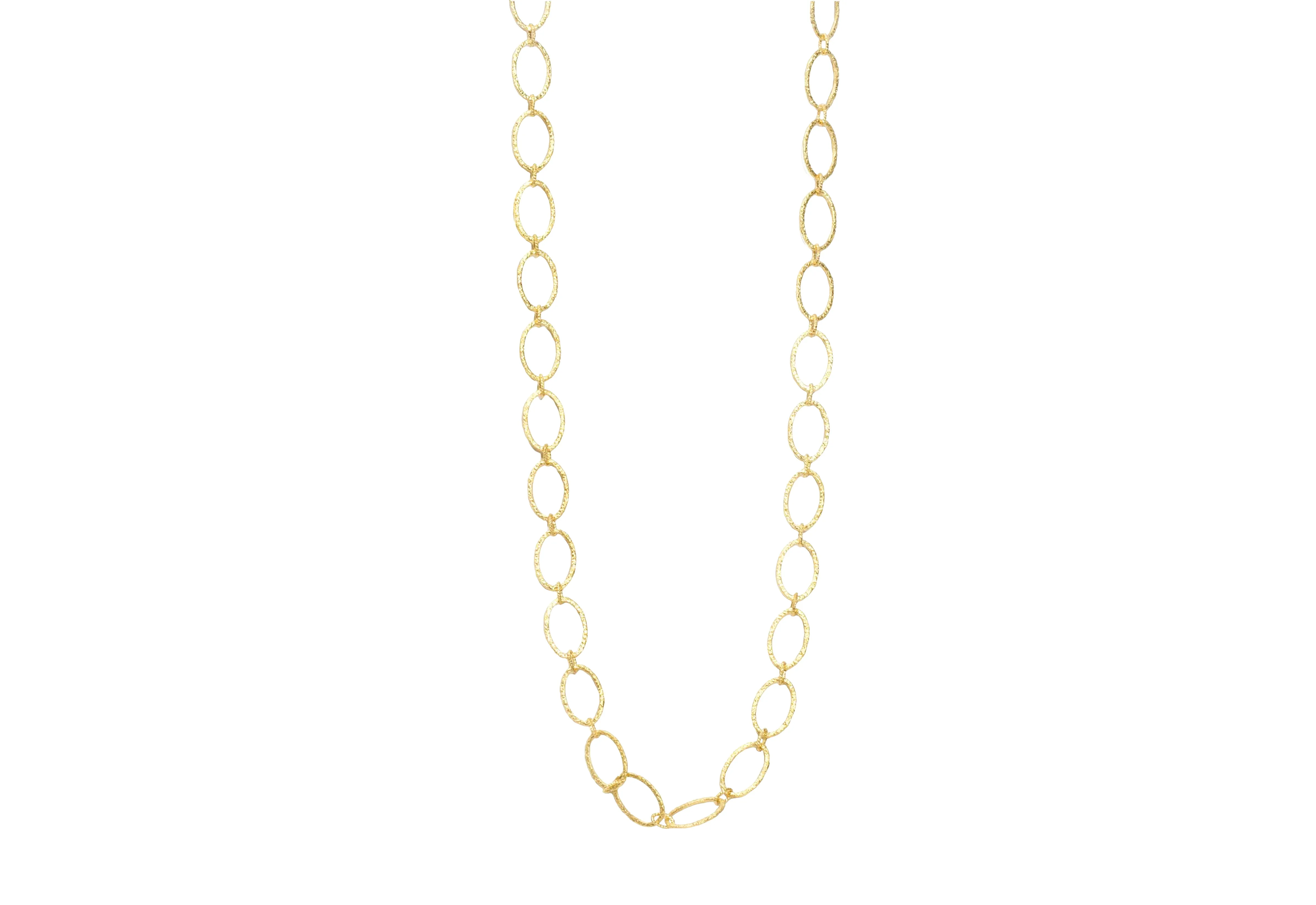 OVAL LINK NECKLACE WITH LOBSTER