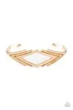 PAPARAZZI In Total De-NILE - Gold - Cuff Bracelet