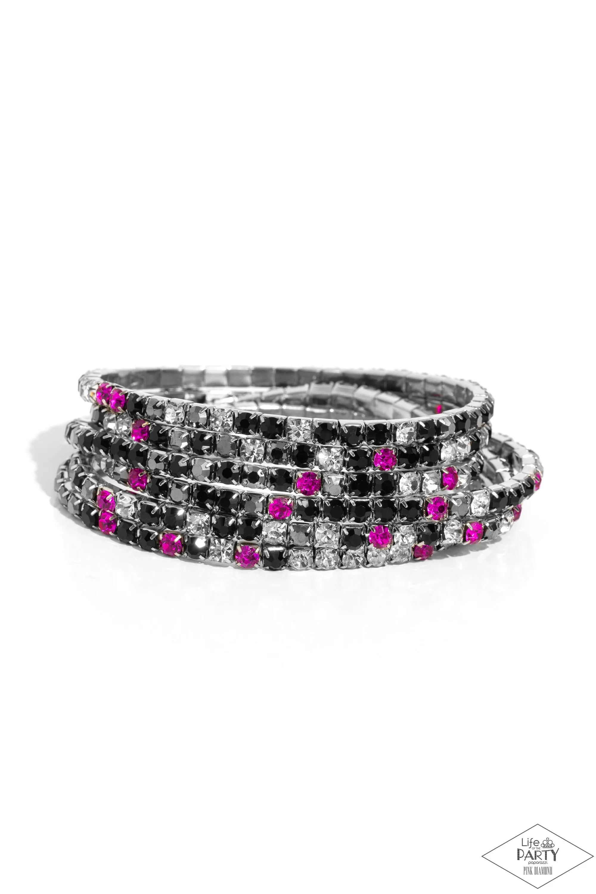 Paparazzi Rock Candy Range Bracelet Multi (Pink Diamond Exclusive)