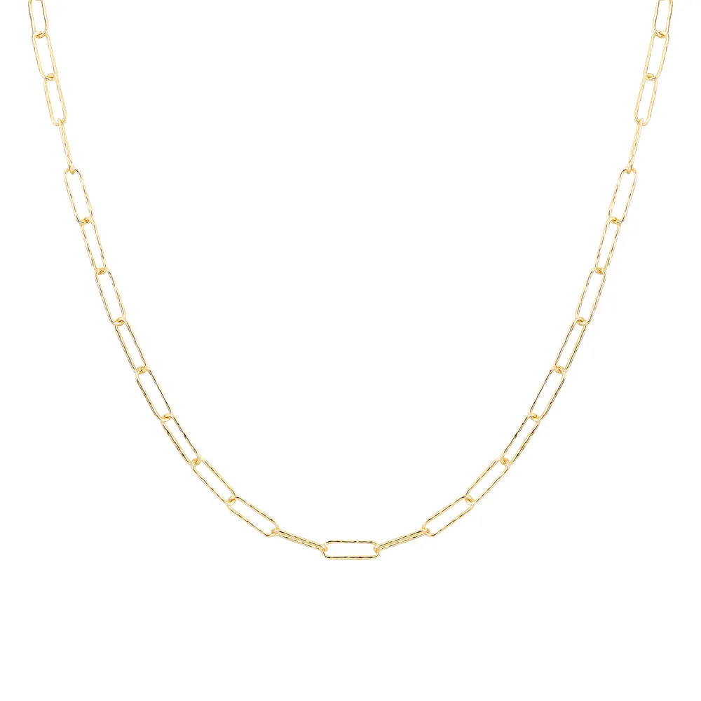 PAPER CLIP CHAIN NECKLACE