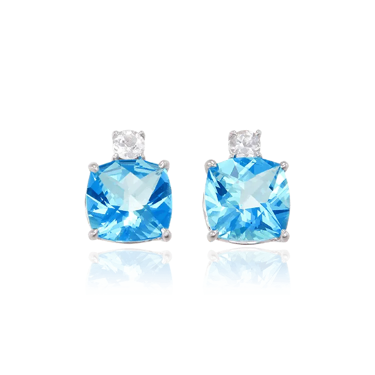 Passion Topaz Sparkling Luscious Earrings with Natural White Topaz