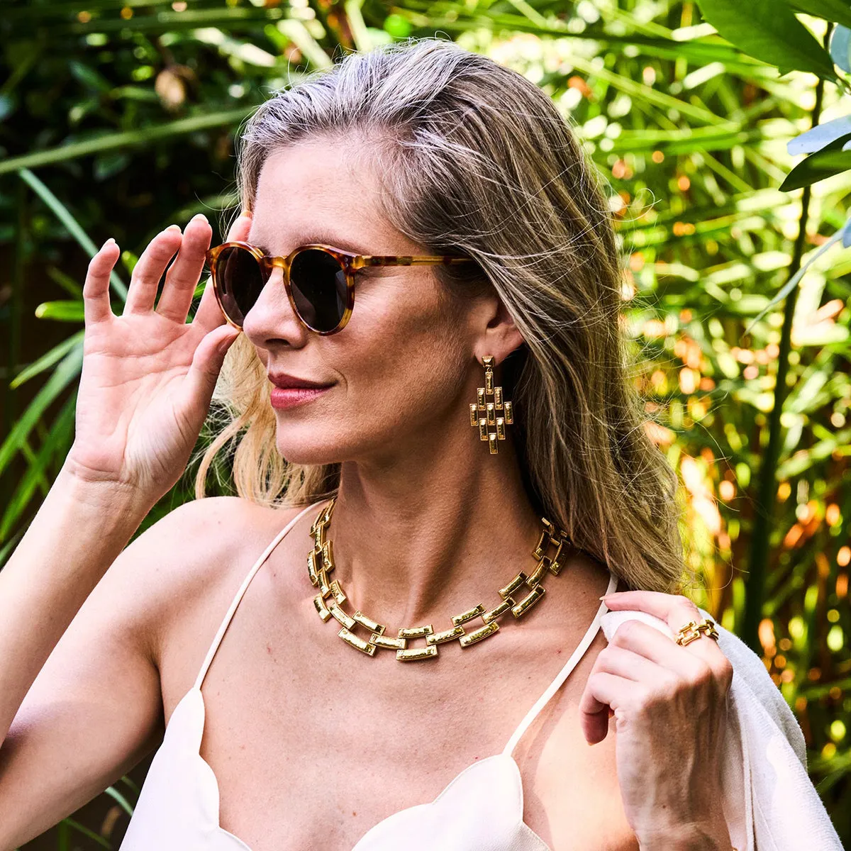 Pathway Link Necklace - Gold
