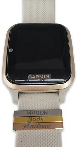 Personalized Rose Gold Plated SS Watch/Strap Slider 24mm
