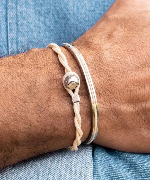 Pig & Hen 'Navarach' Cuff in Ivory & Silver