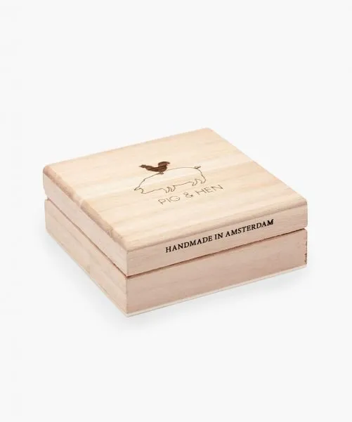Pig and Hen Little Lewis 3mm Black | Gold