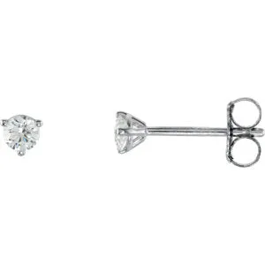 Platinum 1/5 CTW Diamond Stud Earrings