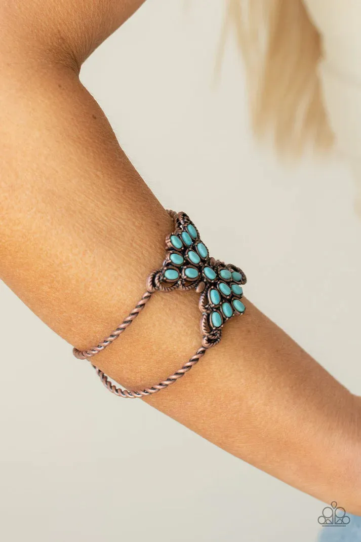 Pleasantly Plains - Copper (Turquoise Stone) Bracelet