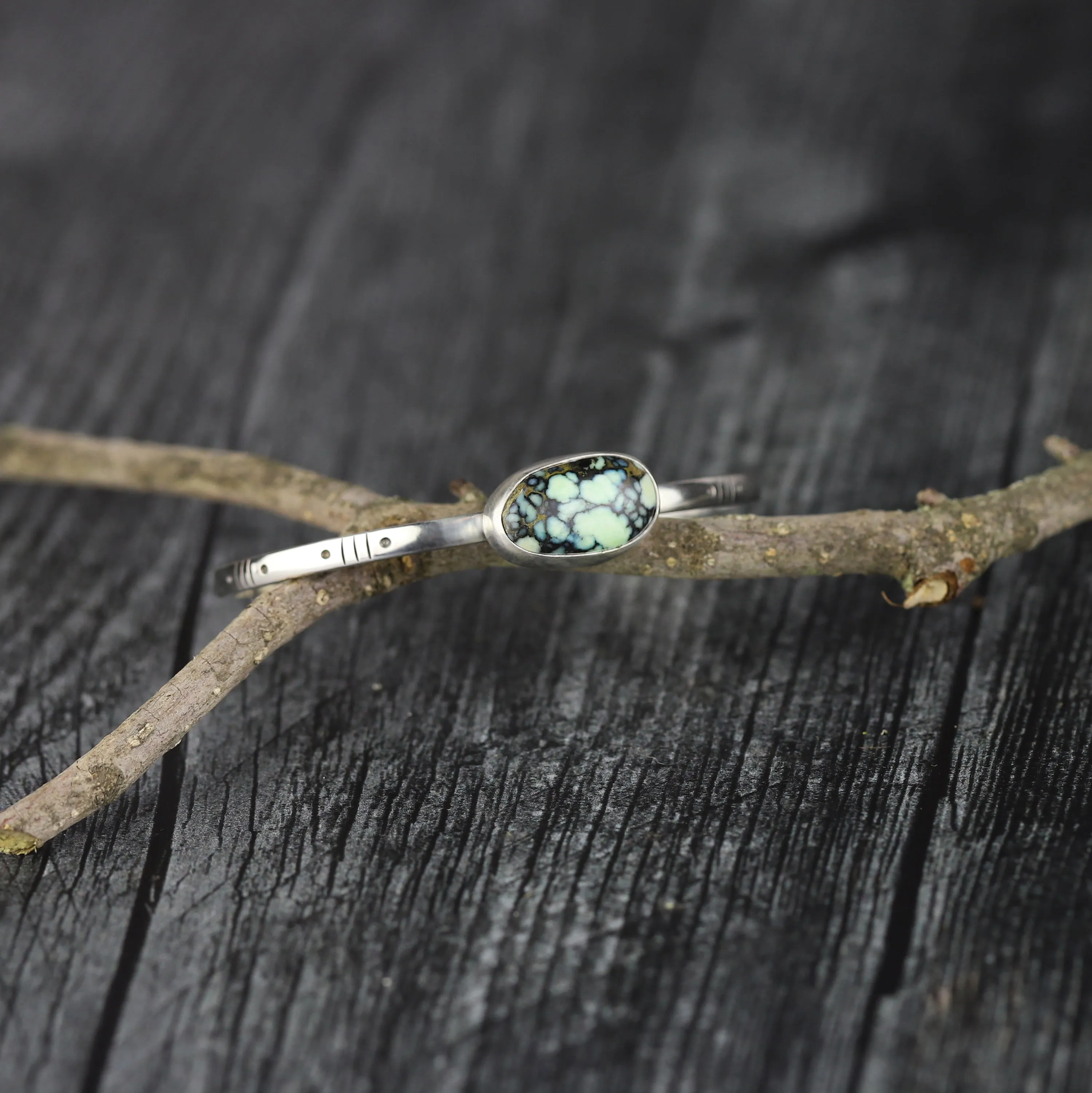 Poseidon Variscite Stacking Cuff No.40