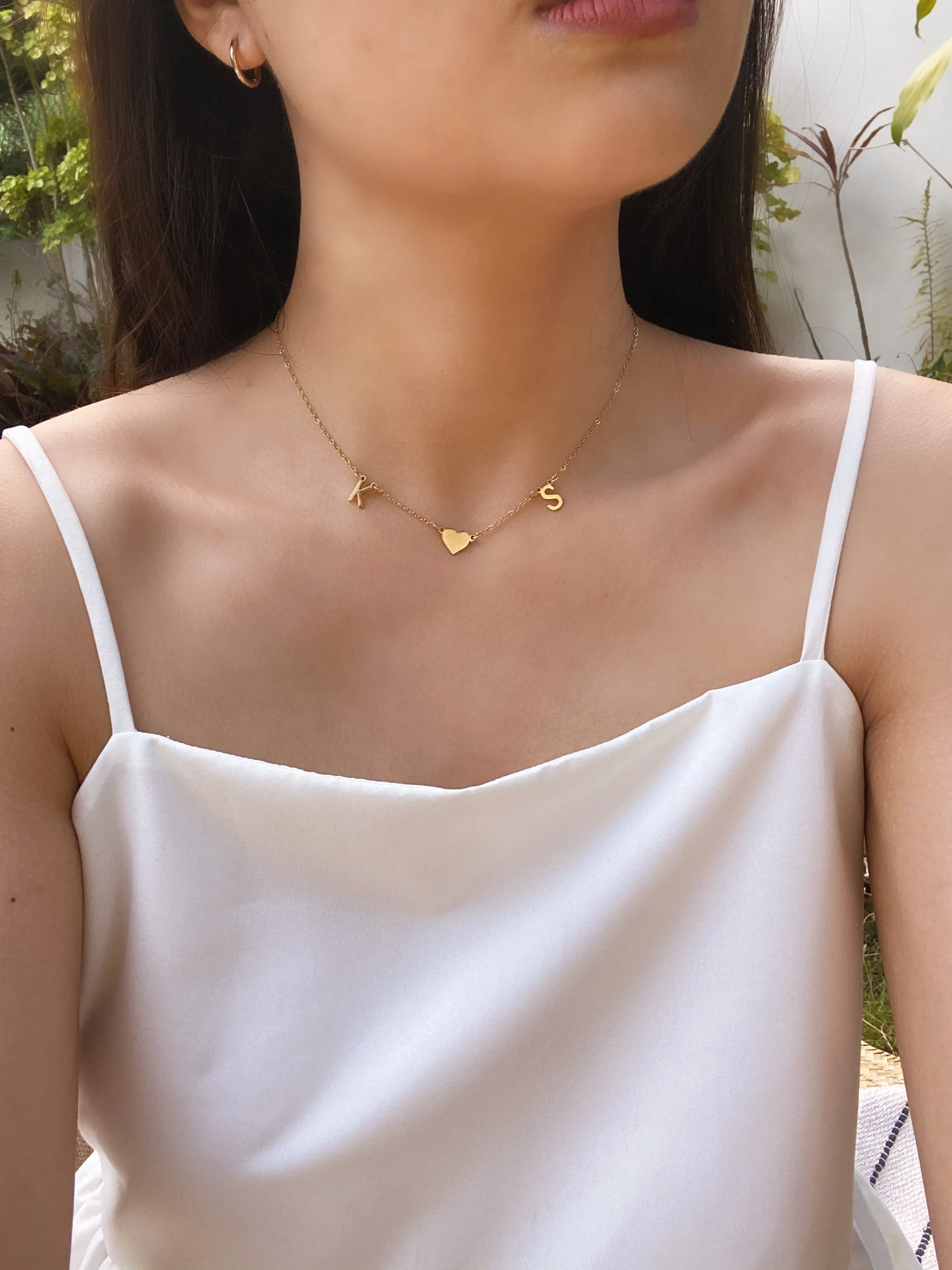 *PRE-ORDER Triple Mini Initial Gold Filled Necklace