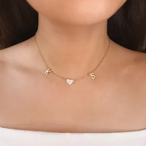 *PRE-ORDER Triple Mini Initial Gold Filled Necklace
