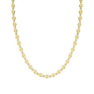 Pure Gold Medium Eye Link Necklace