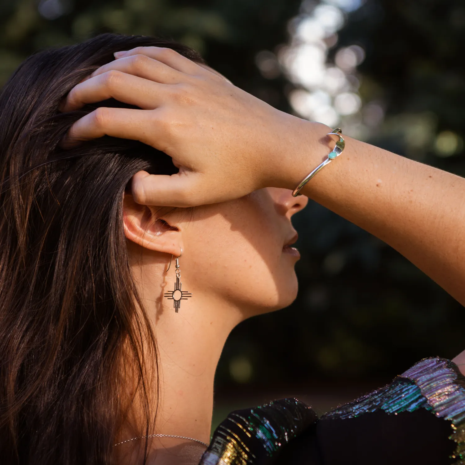 Radiante: Turquoise Aurora Cuff Bracelet