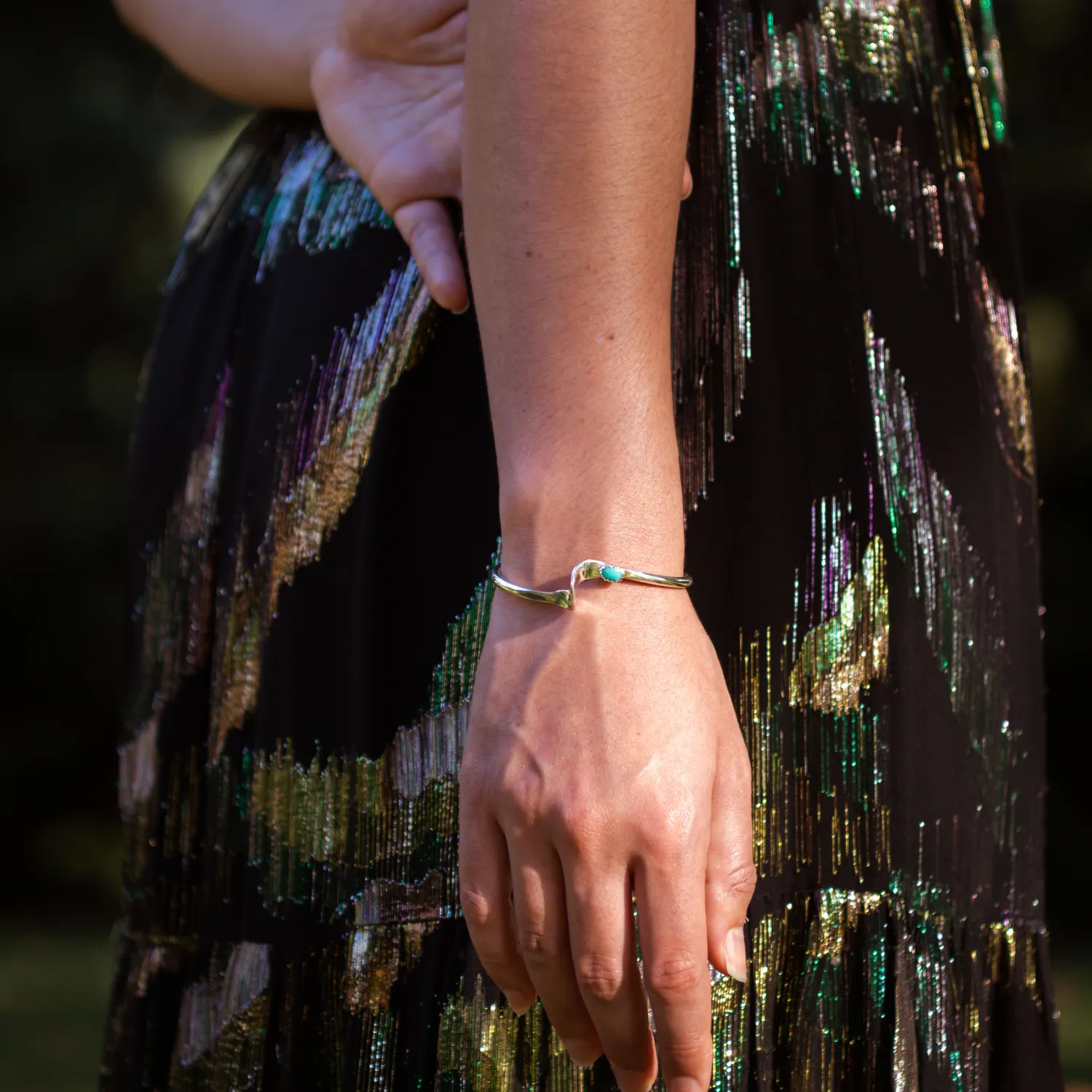 Radiante: Turquoise Aurora Cuff Bracelet