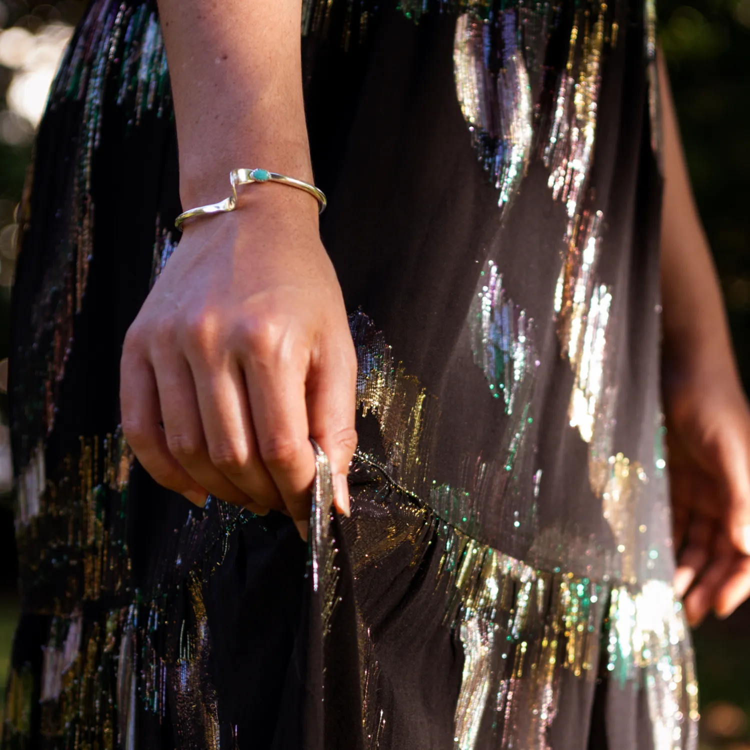 Radiante: Turquoise Aurora Cuff Bracelet