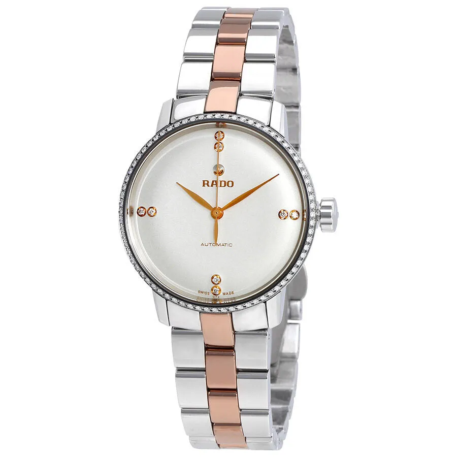 Rado Coupole Classic Automatic White Dial Diamond Ladies Watch R22875722