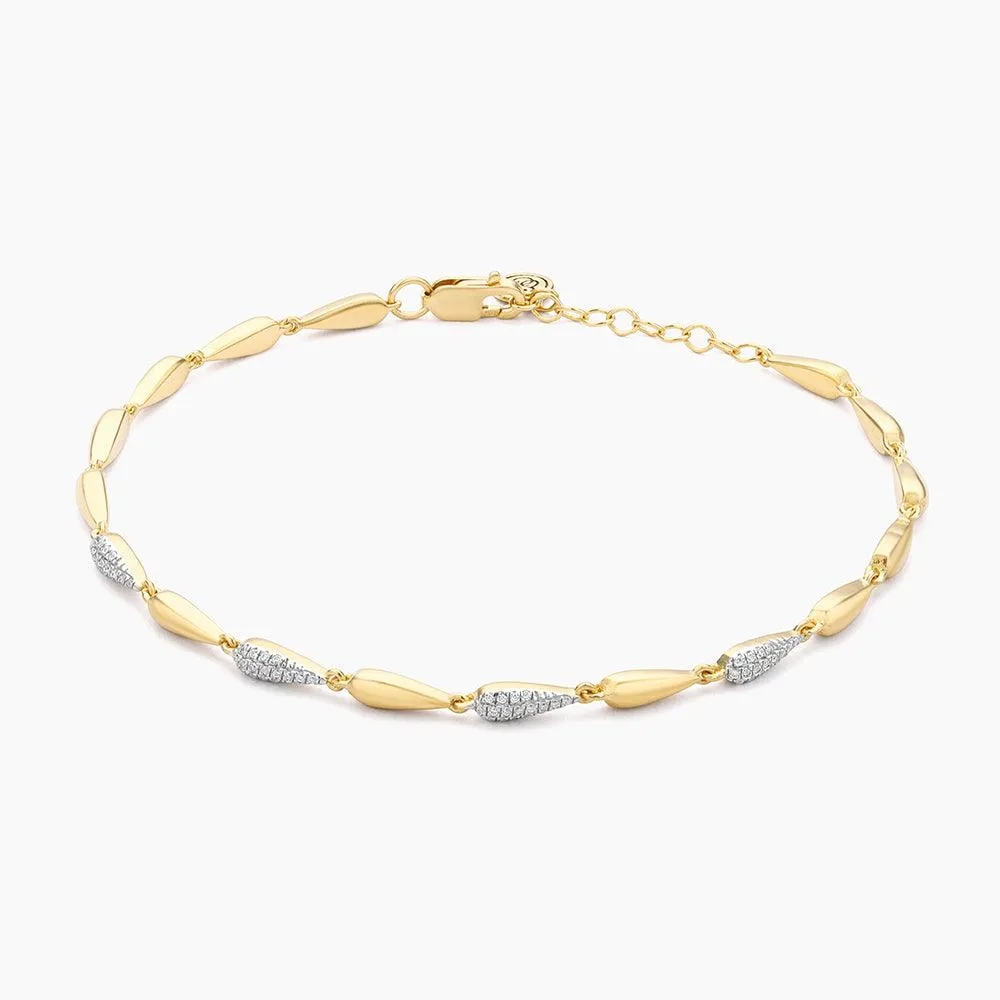 Raindrops Falling Chain Bracelet
