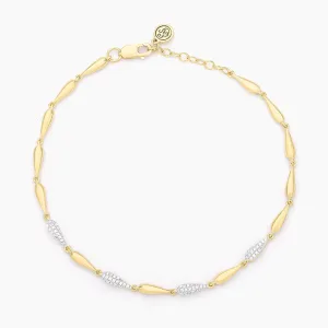 Raindrops Falling Chain Bracelet