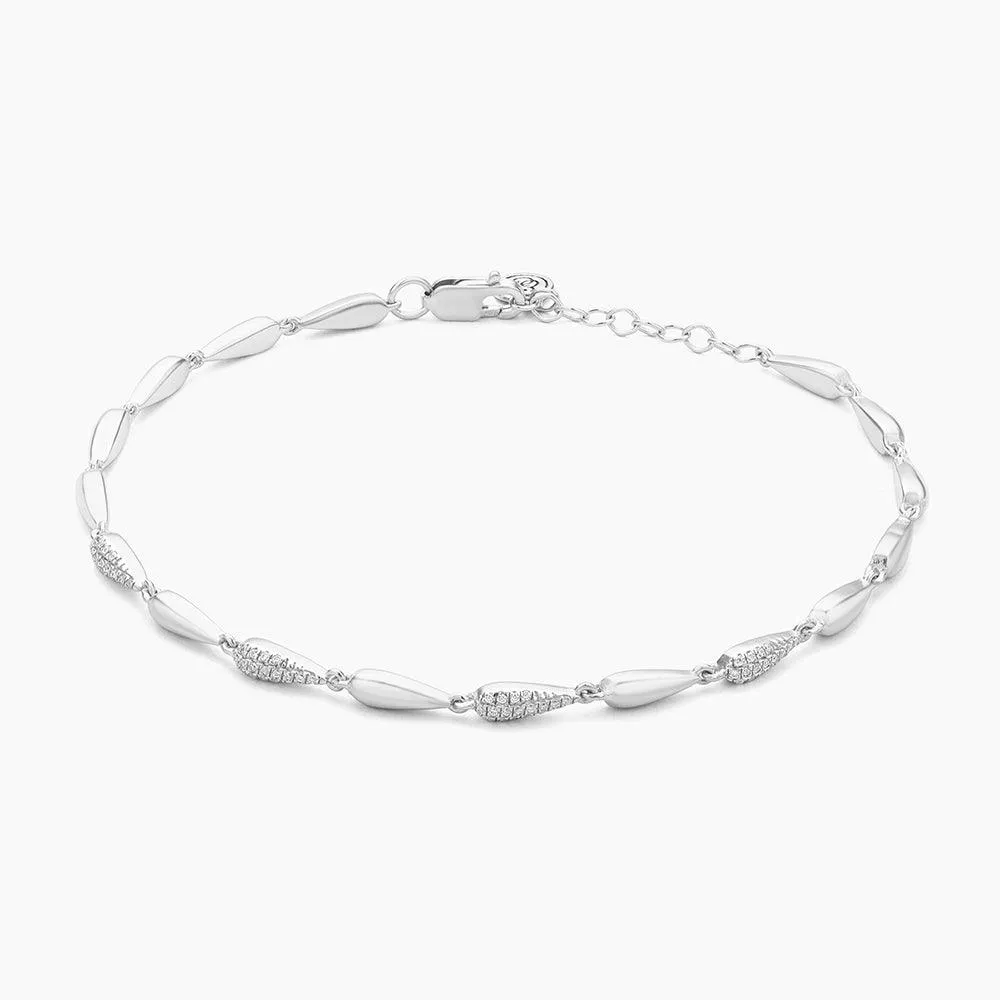 Raindrops Falling Chain Bracelet