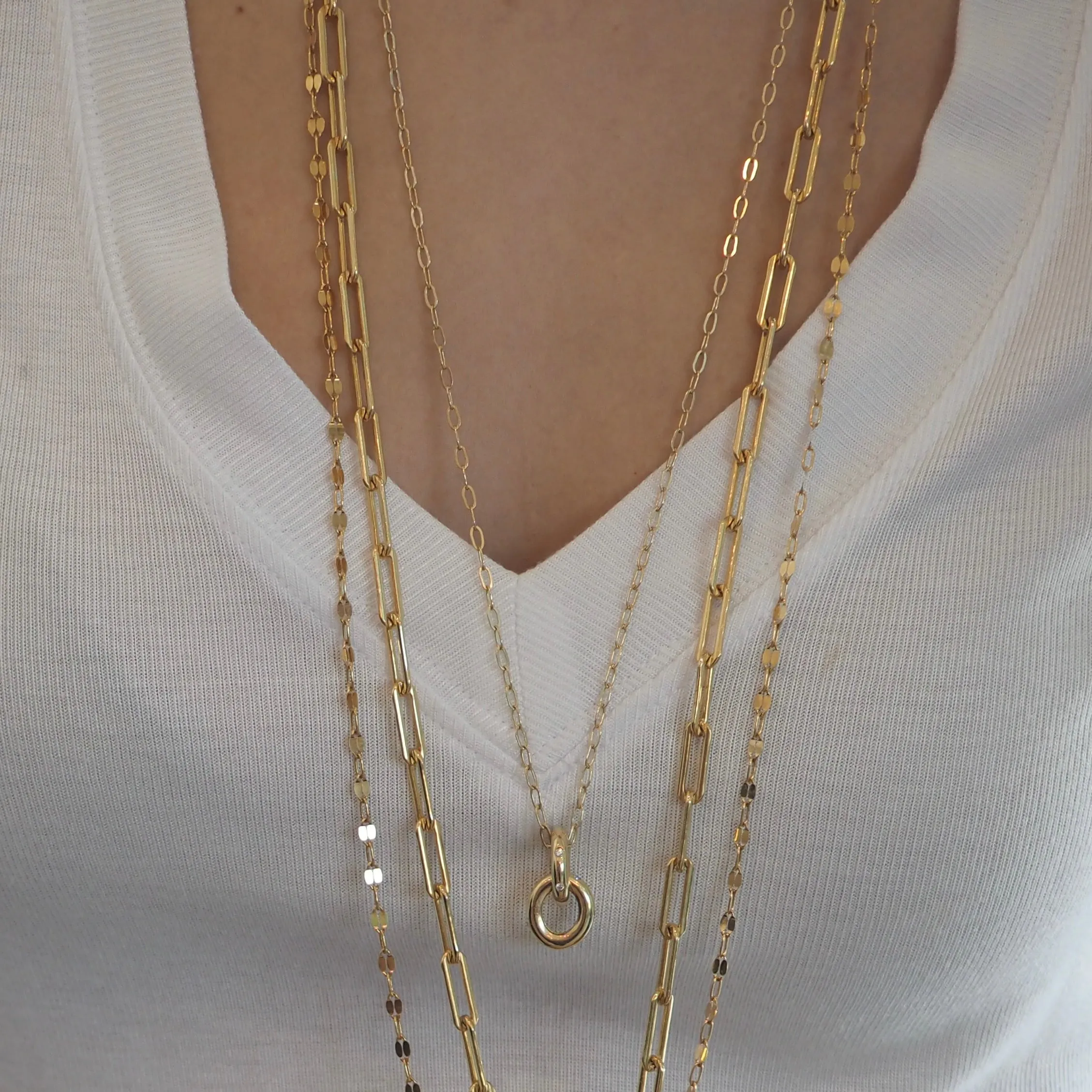 RAMY BIG LINK CHAIN LINK  - GOLD FILLED