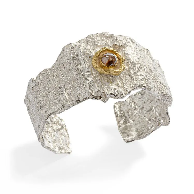 Raw You Sterling Silver & 18K Gold Bracelet