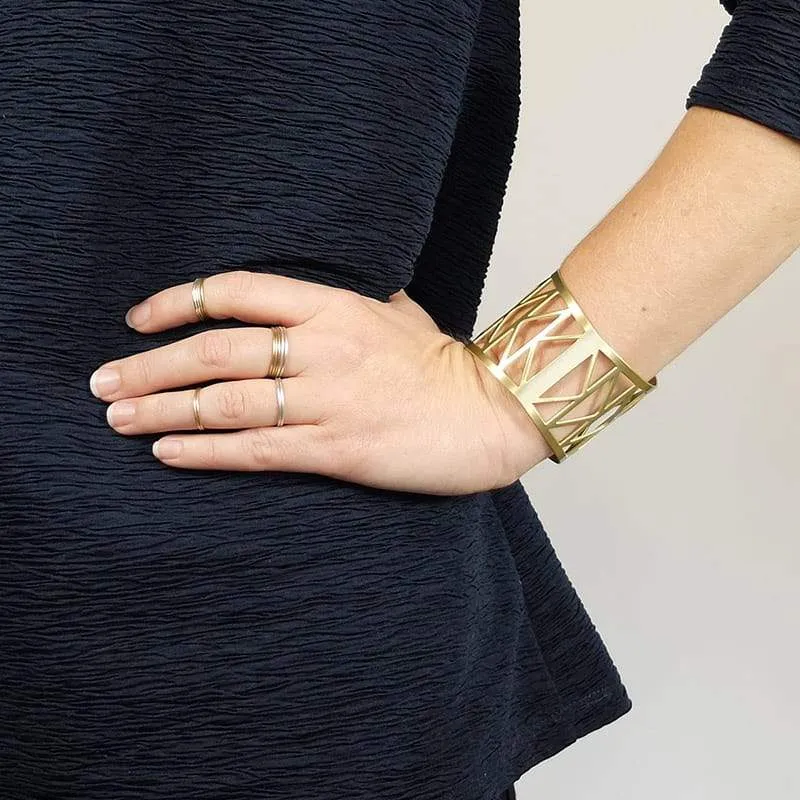 Recast Fremont Bridge cuff bracelet