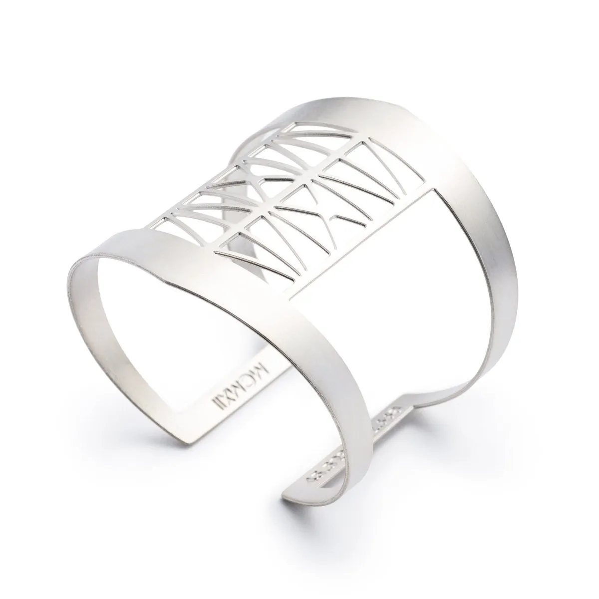Recast Steel Bridge Cuff Bracelet