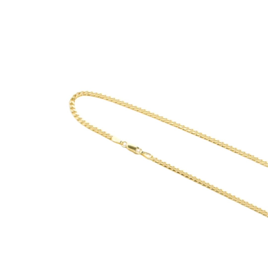 Rich 10K Yellow Gold 22" Curb Link Chain