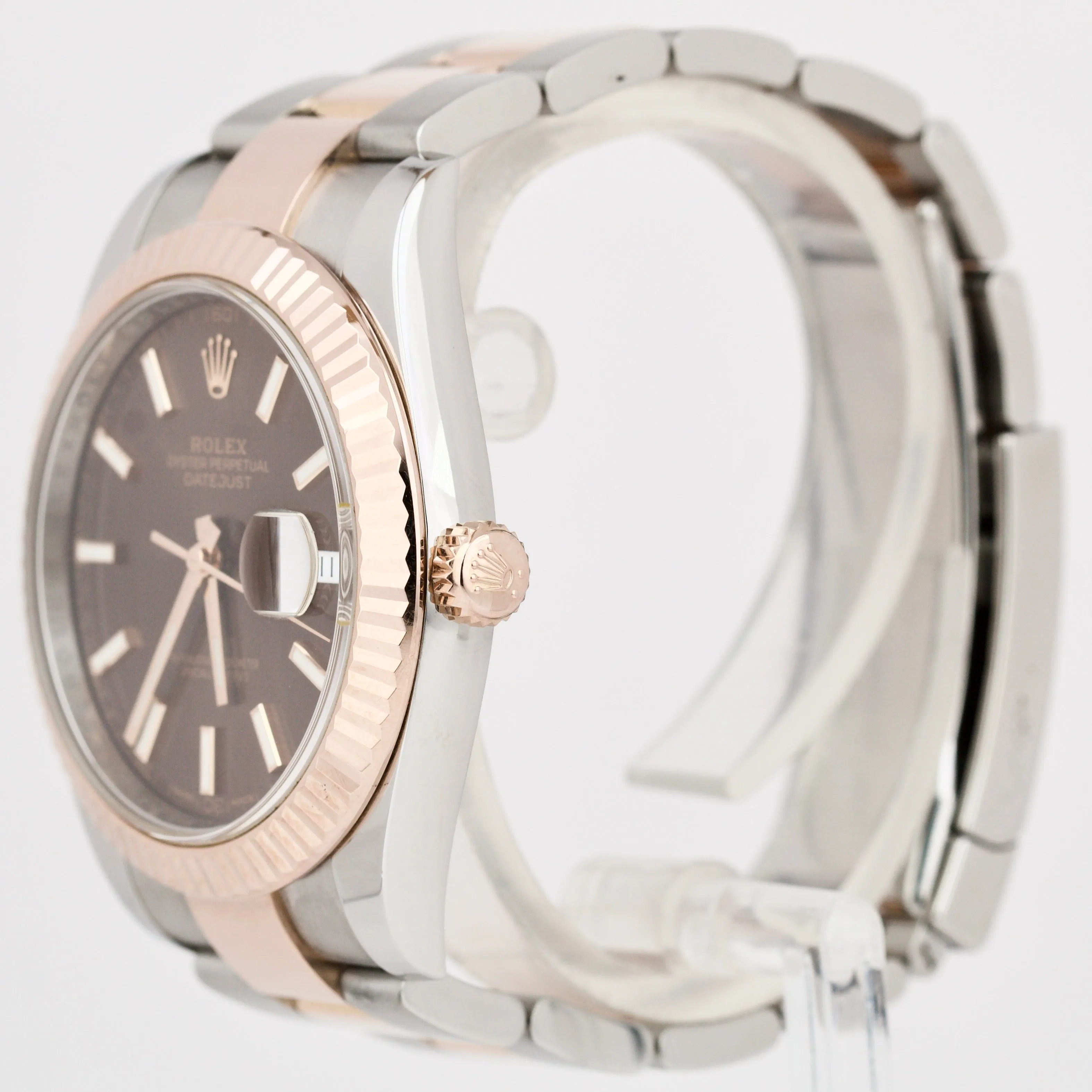 Rolex DateJust 41 Chocolate Two-Tone 18K EVEROSE Gold Oyster 126331 41mm Watch