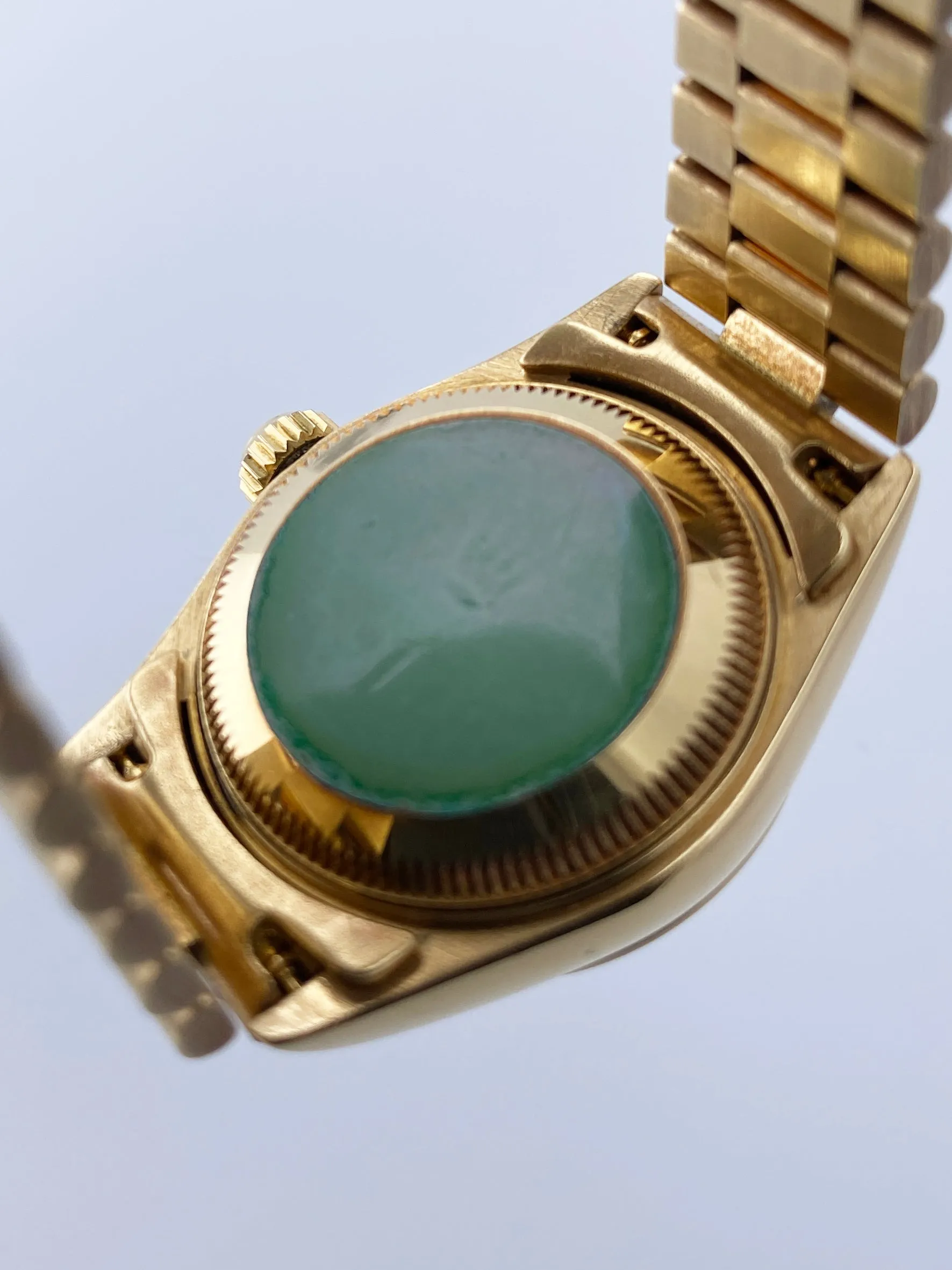 Rolex Datejust 69178 Blue Vignette Dial 18K Yellow Gold Ladies Watch