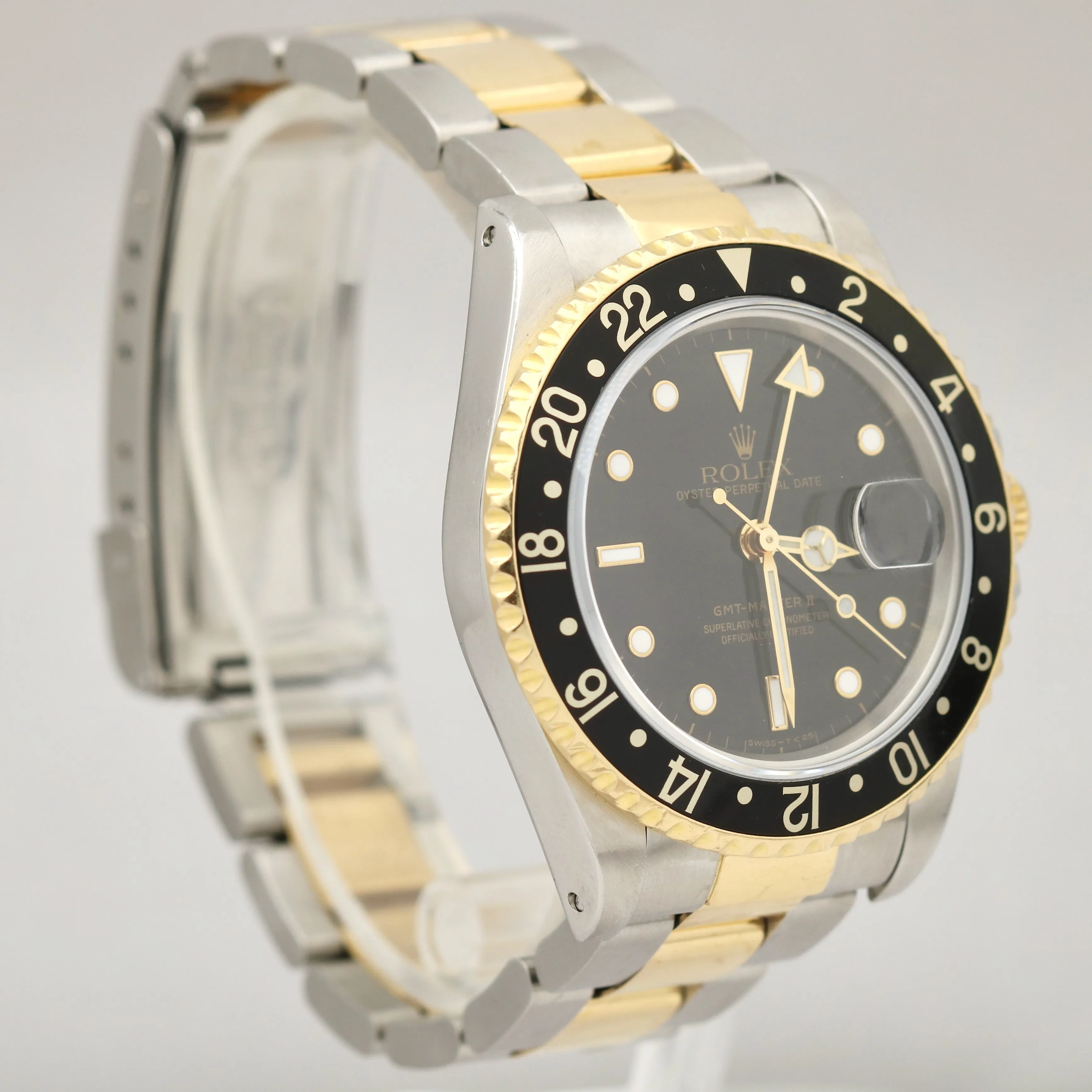 Rolex GMT-Master II 40mm 16713 18K Two-Tone Stainless Oyster 18K Gold Watch
