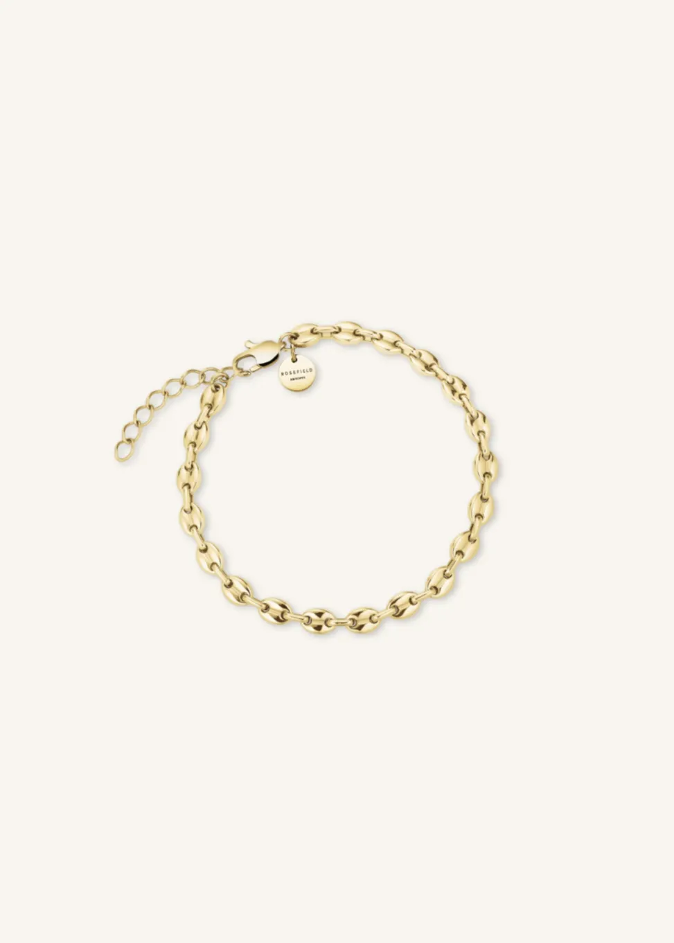 ROSEFIELD Coffee Bean Small Chain Bracelet - Gold