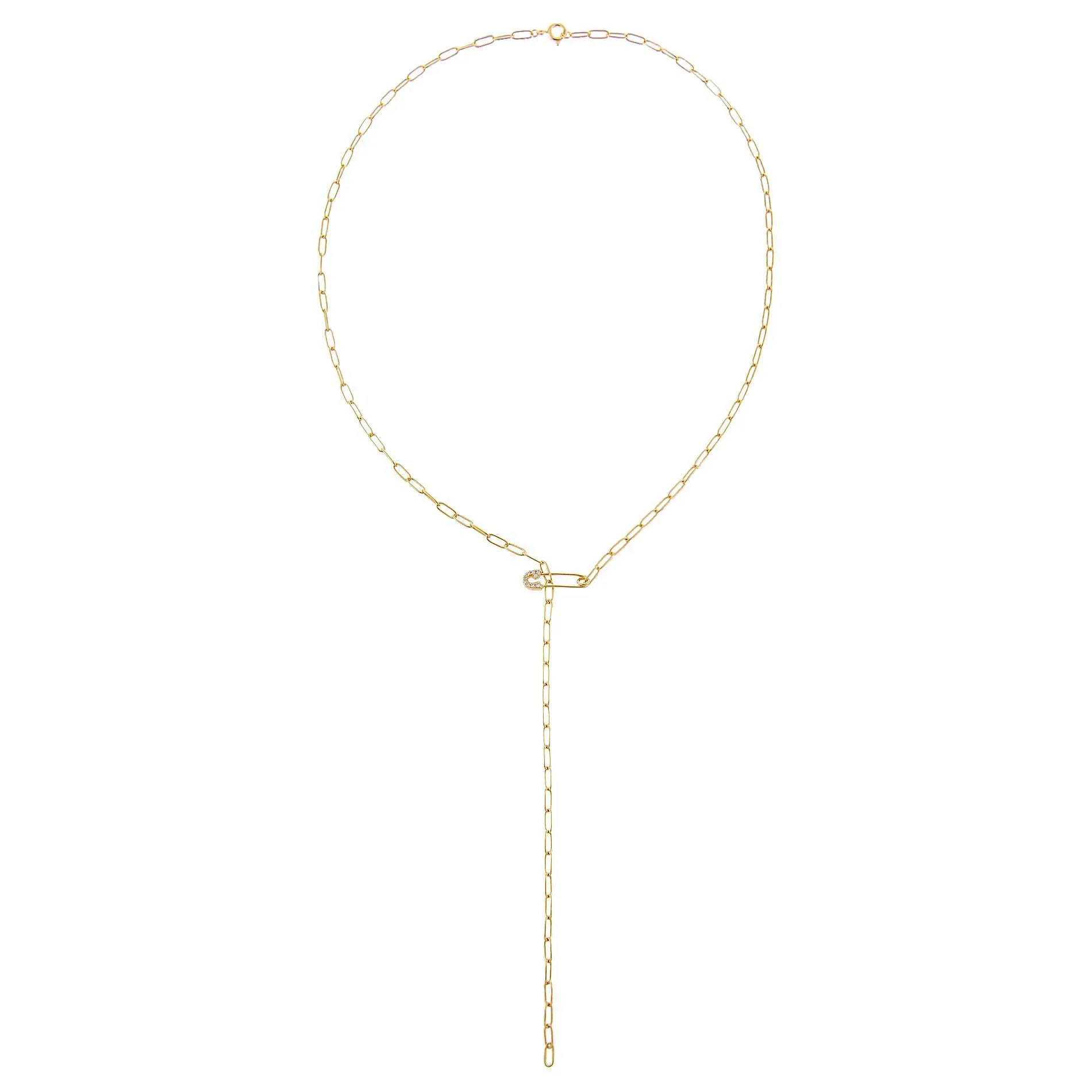 Safety Pin Link Lariat