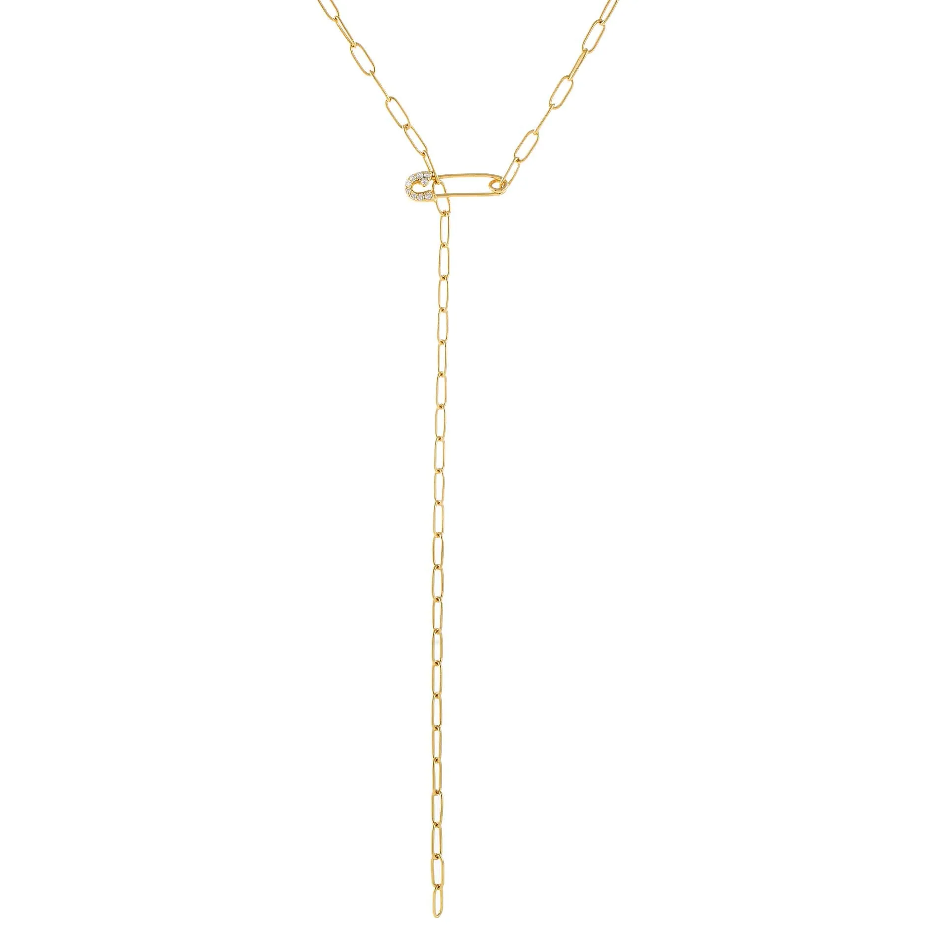 Safety Pin Link Lariat