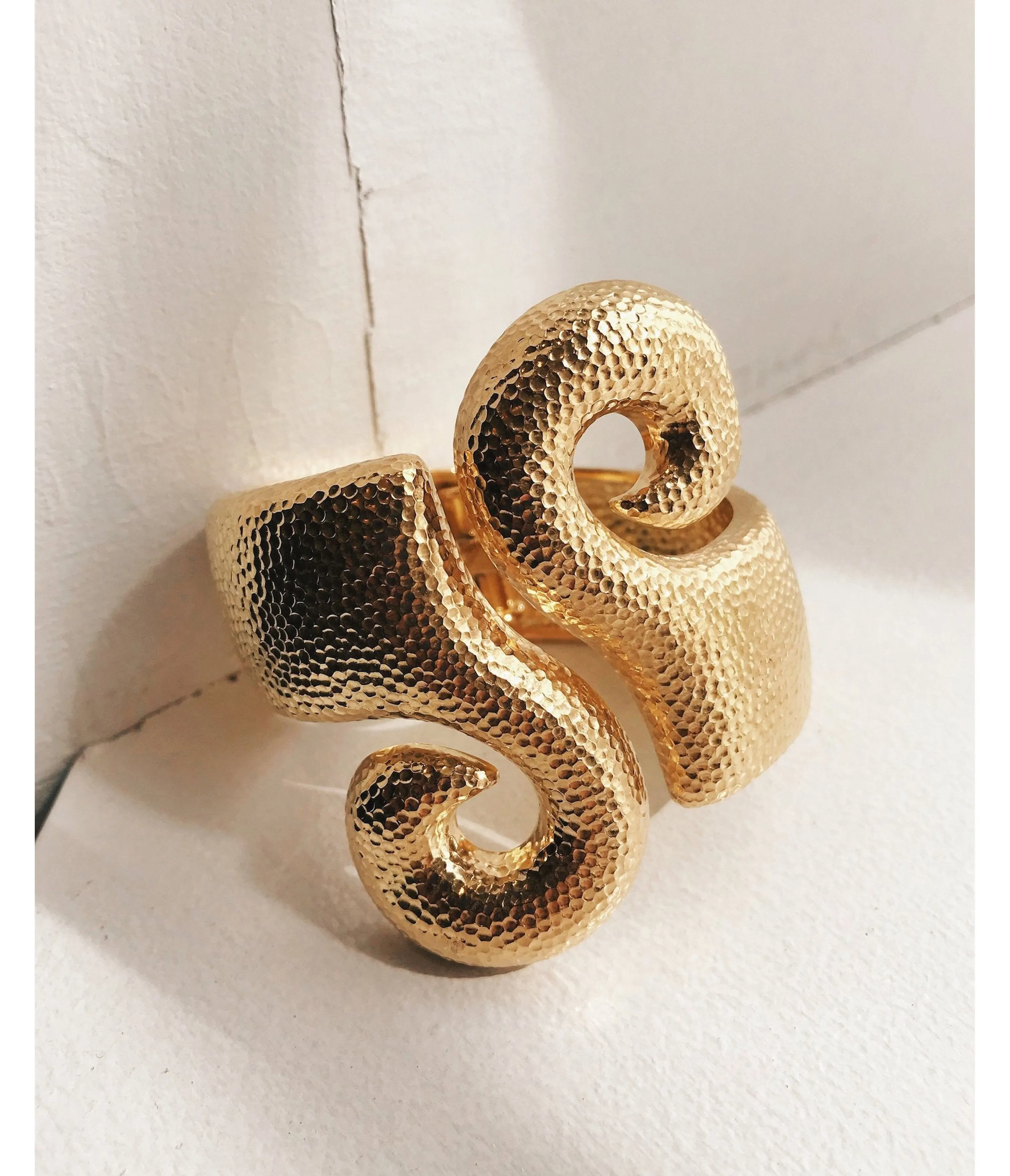 Scroll Cuff, Hammered