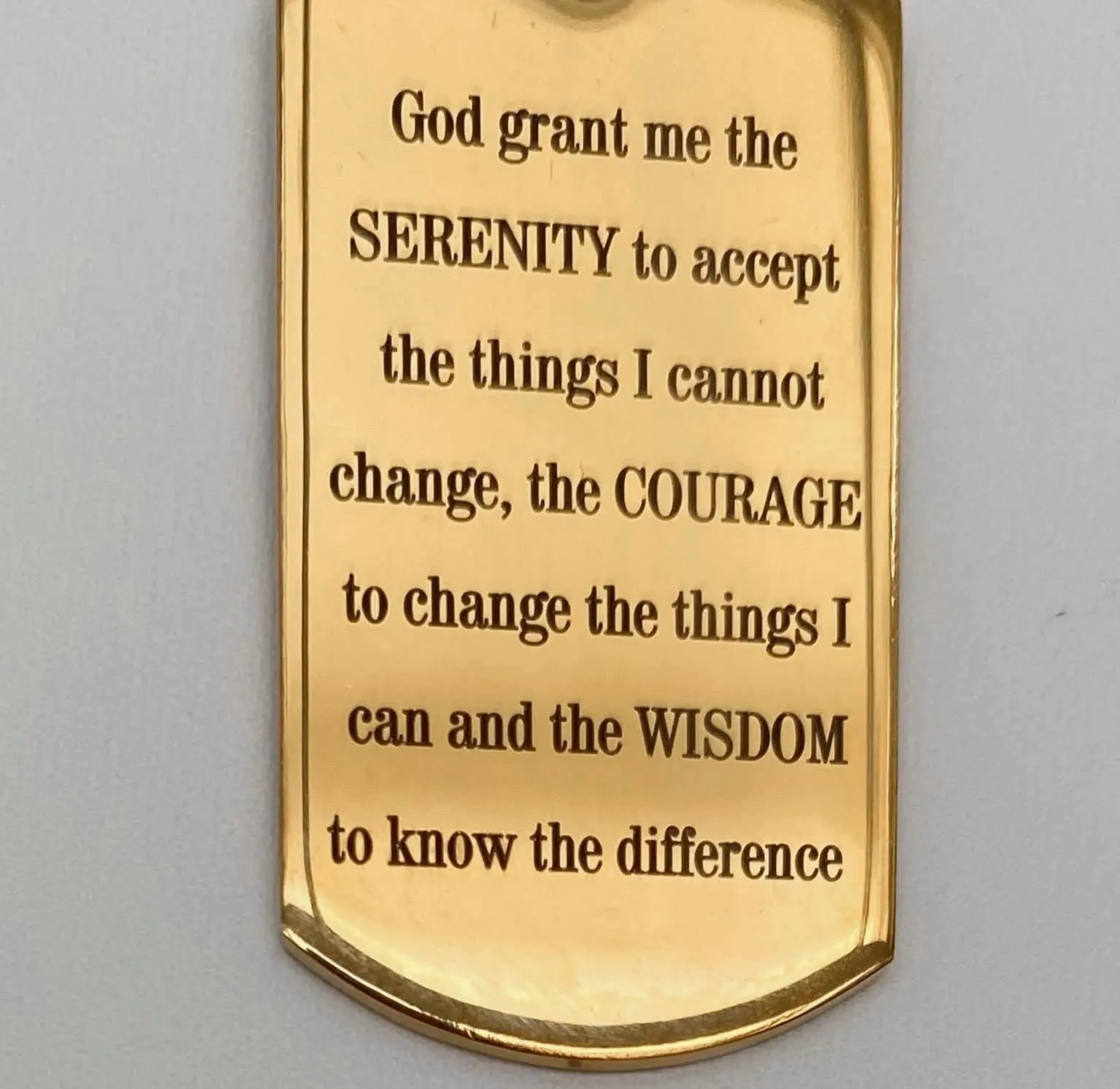Serenity Prayer Pendant Necklace