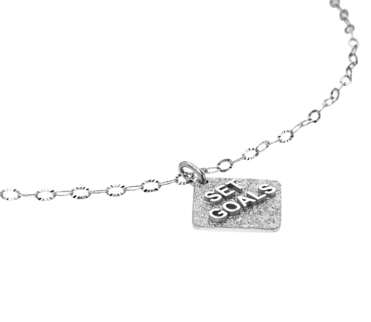Set Goals Gold Necklace