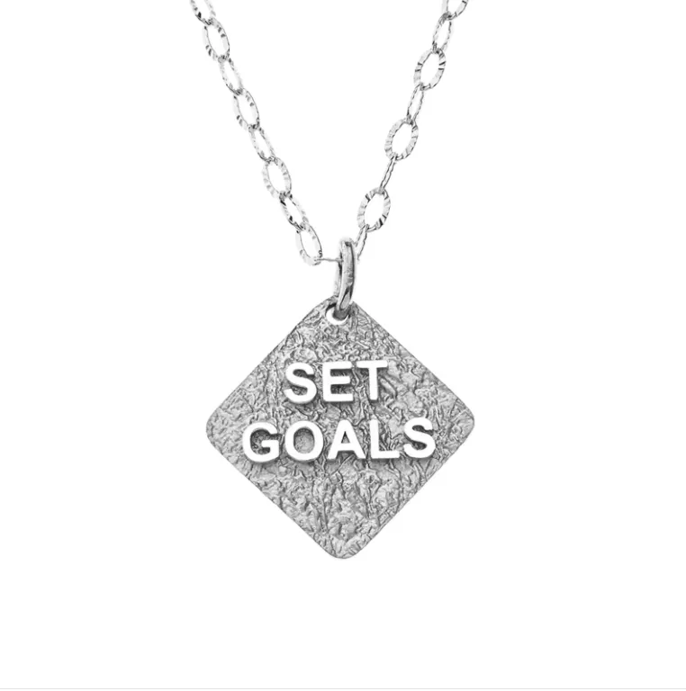 Set Goals Gold Necklace