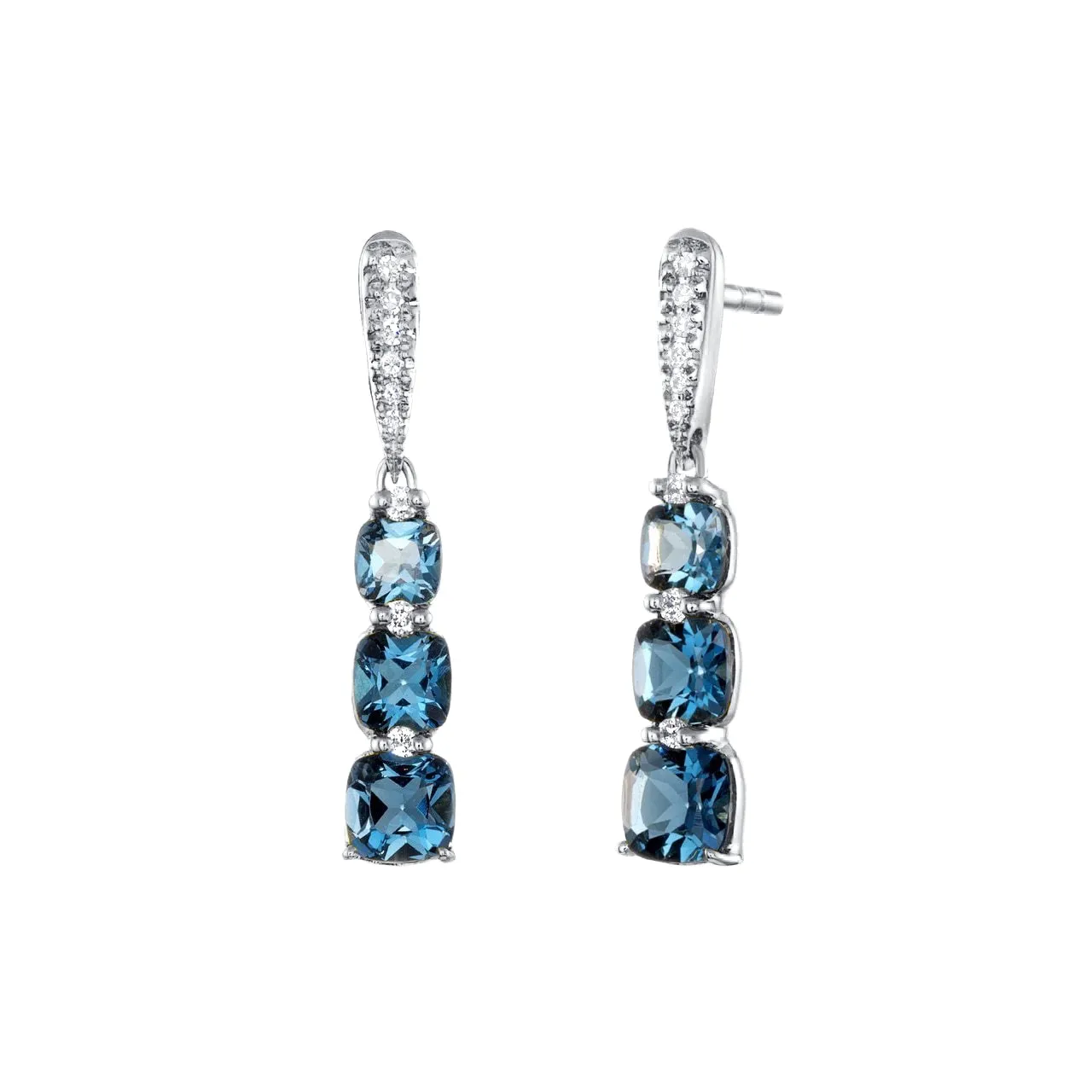 Shared London Blue Topaz Earrings