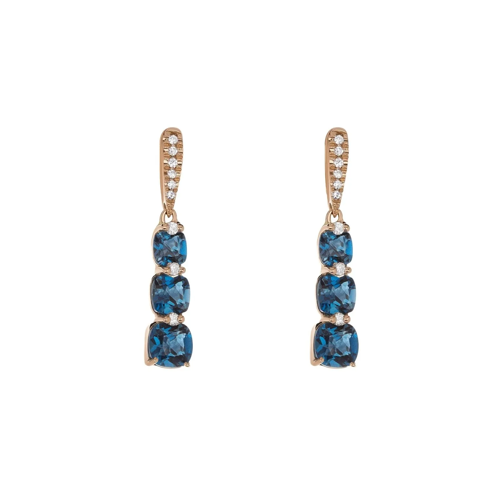Shared London Blue Topaz Earrings