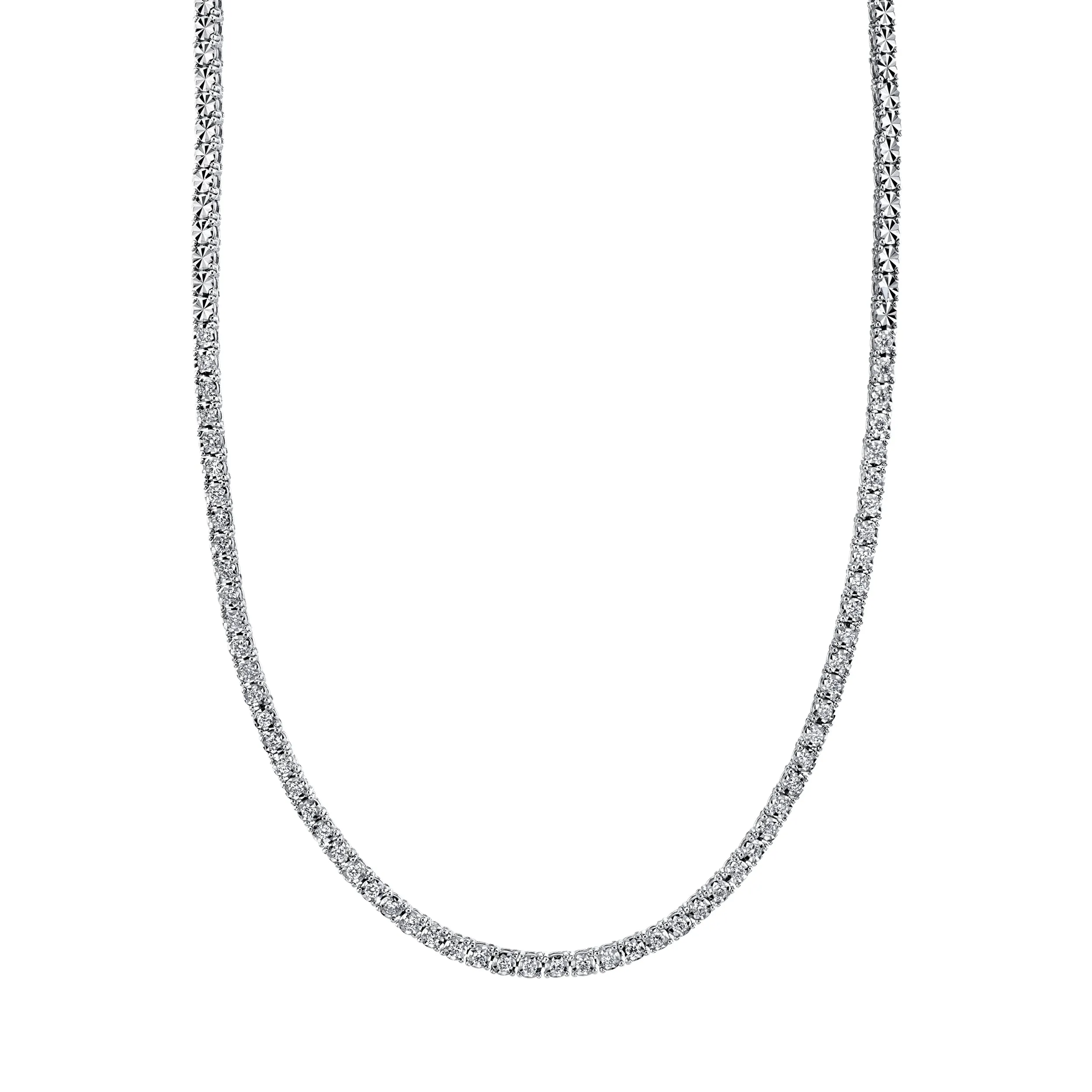 Shy Creation Diamond .95ctw Tennis Necklace