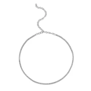 Shy Creation Diamond .95ctw Tennis Necklace