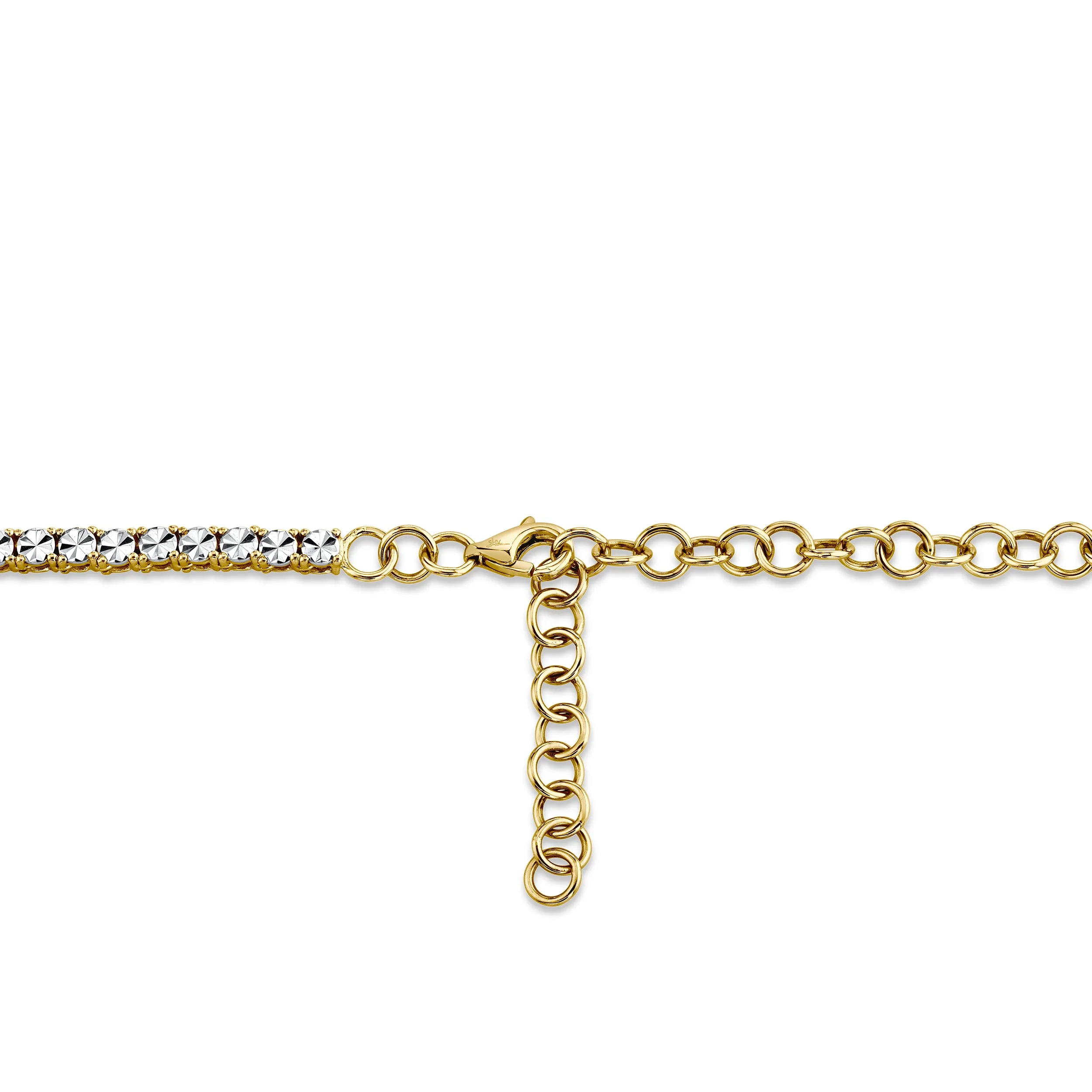 Shy Creation Diamond .95ctw Tennis Necklace